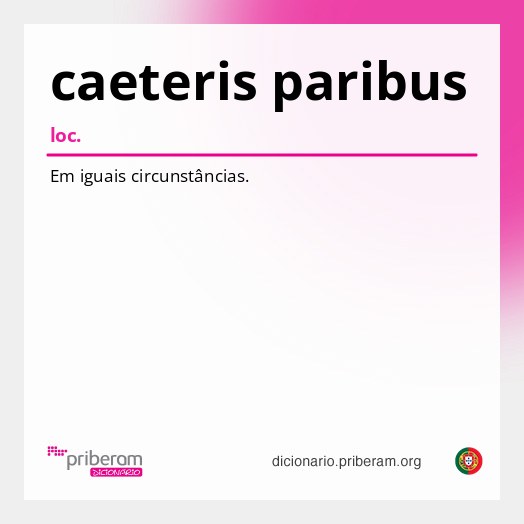 Significado de caeteris paribus
